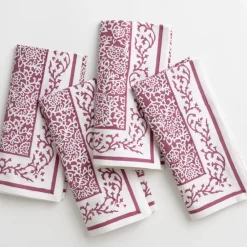 Pomegranate Inc Tapestry Eggplant Napkin | Set of 4 Clearance
