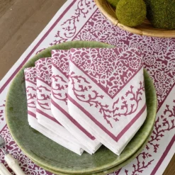 Pomegranate Inc Tapestry Eggplant Napkin | Set of 4 Clearance