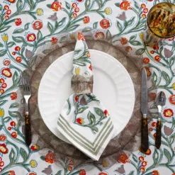 Pomegranate Inc Taupe Poplar Leaf Napkin Rings | Set of 4 Sale