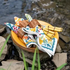 Pomegranate Inc Teal Garden Napkin | Set of 4 Clearance