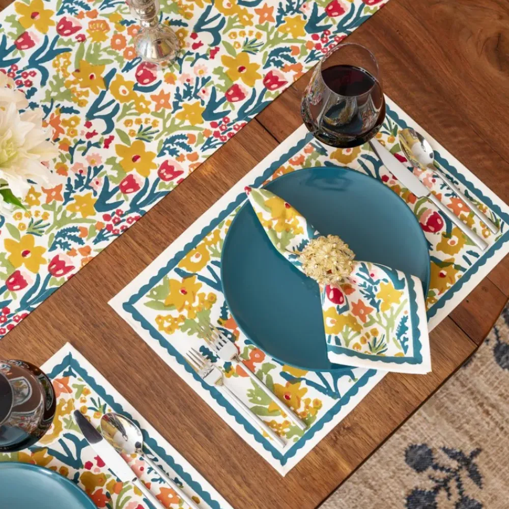 Pomegranate Inc Teal Garden Placemat | Set of 4 New