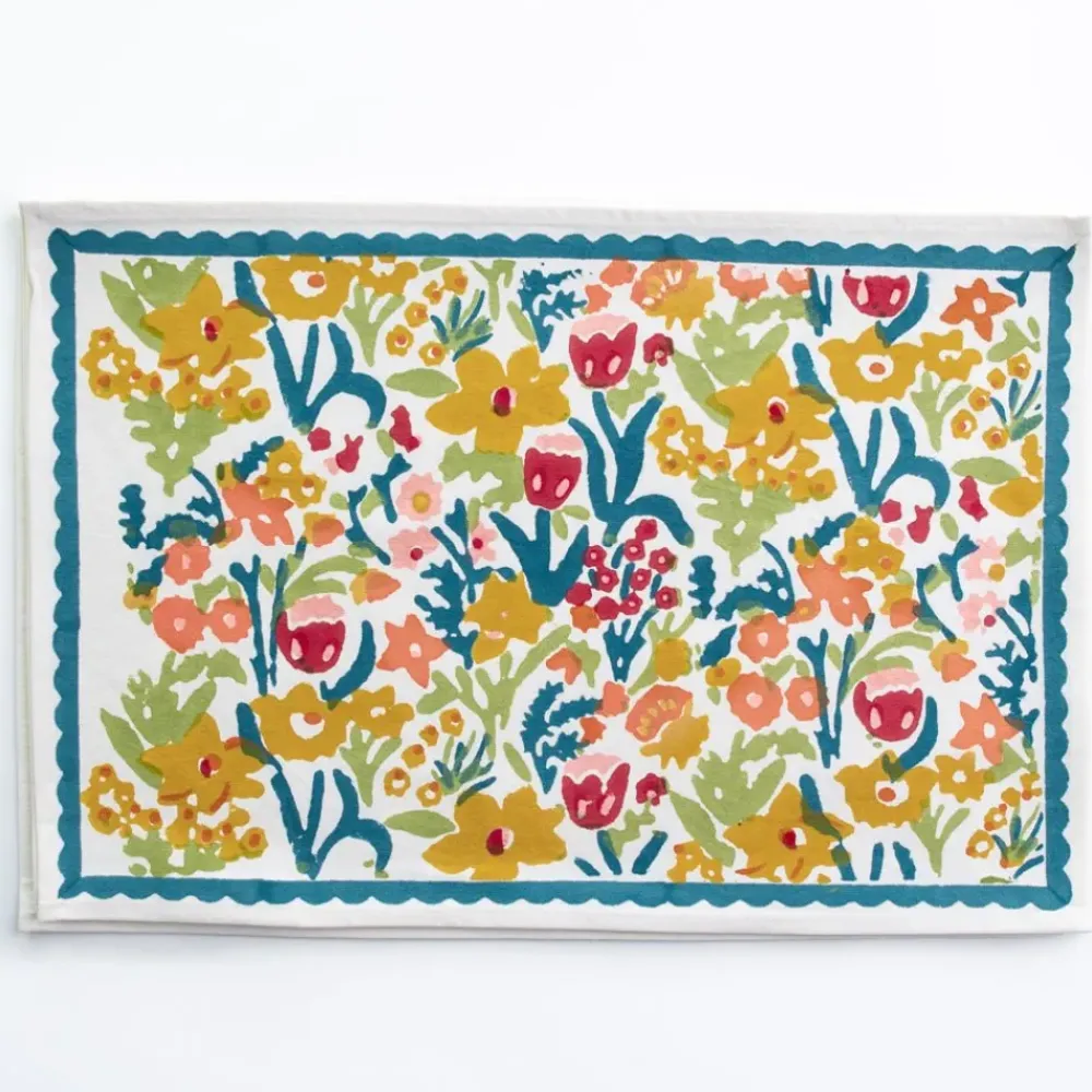 Pomegranate Inc Teal Garden Placemat | Set of 4 New