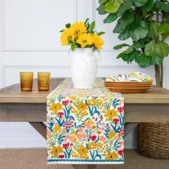 Pomegranate Inc Teal Garden Table Runner Best