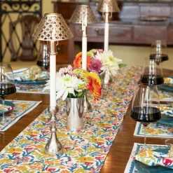 Pomegranate Inc Teal Garden Table Runner Best