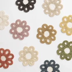 Pomegranate Inc Terracotta Woven Doodles Coaster | Set of 4 Outlet