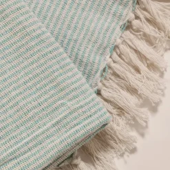 Pomegranate Inc Turquoise Woven Throw Best