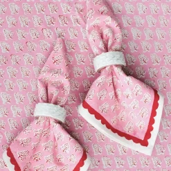 Pomegranate Inc White Round Resin Beaded Napkin Ring | Set of 4 Discount