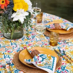 Pomegranate Inc Wicker Napkins Rings (Set of 4) Discount