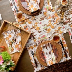 Pomegranate Inc Wooden Serving Tray with Brass Snaffle Handles New