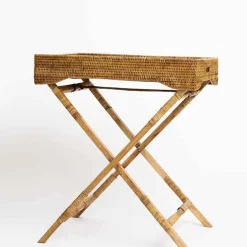 Pomegranate Inc Woven Rattan Butler Tray Hot