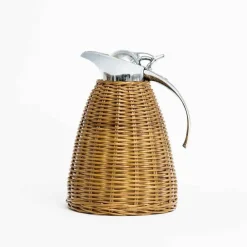 Pomegranate Inc Woven Rattan Thermos Online