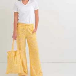Pomegranate Inc Yellow Paisley PJ Pants | Unwind in Style Clearance